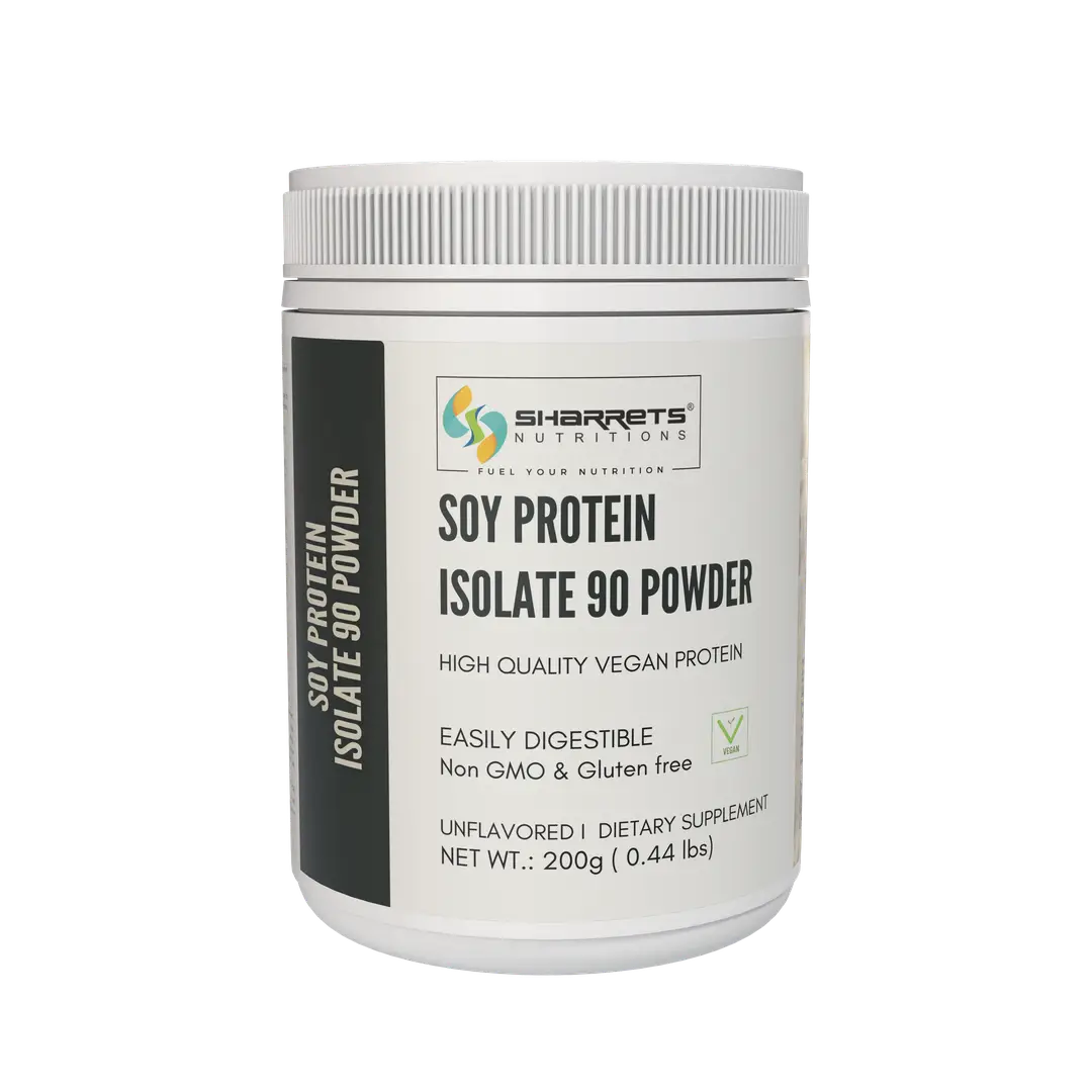 Sharrets Soy Protein Isolate Powder for Strength and Muscle Growth - Pack of 1 (200 gm)