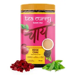 TEACURRY Rose Chai (100 Grams) - Rose Flavored Chai for Immunity, Skin Glow, Stress icon