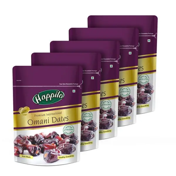 Happilo Premium International Omani Dates - Pack of 5 (1250 gm)