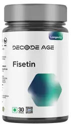 Decode Age Fisetin Supplement with Senolytic Activator for Slow down ageing, Improve Skin and Helps in Controlling Blood Sugar icon