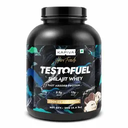 Kapiva Him Foods Testofuel Shilajit Whey Protein for Strength and Muscle Recovery