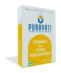 Purayati Vitamin C Supplement | Supplement added with natural sources of Vitamin C | 60 Tablets icon