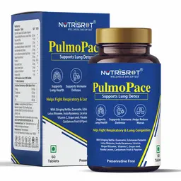 NUTRISROT̖ Pulmopace with Stinging Nettle Leaves, Licorice Root, Ginger and Vitamin C for Natural Lung Detox, Toxin Cleanser and Immunity Booster icon