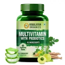 Himalayan Organics - Multivitamin with Probiotics & 45 Ingredients for Gut Health- 60 Tablets icon