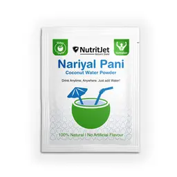 NutritJet -  Natural Coconut Water Powder for Hydration and Energy | Pack of 20 Sachets | icon