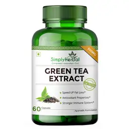 Simply Herbal Natural Potent Green Tea Extract 500 Mg for Support Healthy Weight Management - 60 Capsules icon