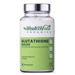 Health Veda Organics - Plant Based Glutathione Builder with Grape Seed Extract for Anti-aging & Antioxidant support (60 Capsules) icon