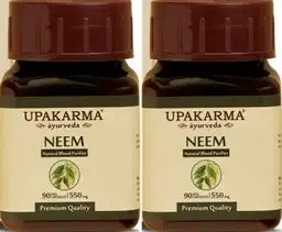 UPAKARMA Ayurveda Pure Herbs Neem Capsules Natural and Powerful Blood Purifier for Healthy Hair and Skin Wellness, 550 mg, 90 Veggie Capsules icon