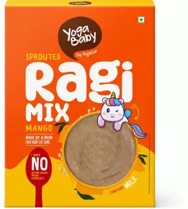 Yogababy Sprouted Ragi Mix for Healthy Snacking - Mango (200 gm)