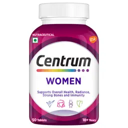 Centrum Women Multivitamin Tablets Veg | Biotin, 22 Vitamins & Minerals, Grape Seed Extract | Overall Health & Immunity icon