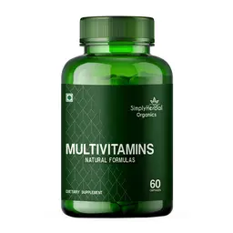 Simply Herbal - Organics Multivitamins & Multiminerals Capsules-Daily Energy, Stamina & Immunity | 60Capsules icon