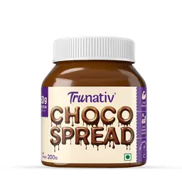 Trunativ High Protein Choco Spread with Monkfruit, No Palm Oil, No Preservatives, No Added Sugar for Bread and Pancakes Spread