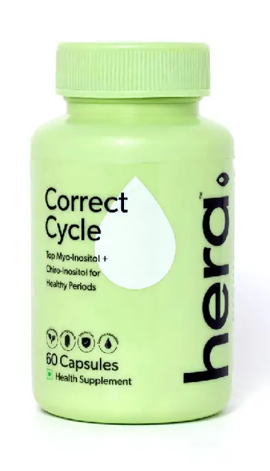 Hera - Correct Cycle for healthy and Regular period Cycles - Pack of 1 (60 Capsules)