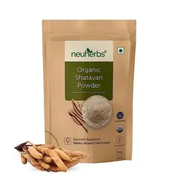 Neuherbs - Organic Shatavari Powder - with Organic Shatavari Root - for Improving Weight, Relieves Pain icon