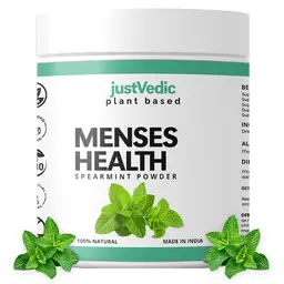 JUSTVEDIC Menses Health Drink Mix (1 Month Pack, 200 Grams)- Helps with Hormonal Imbalance, Facial Hair, Memory icon