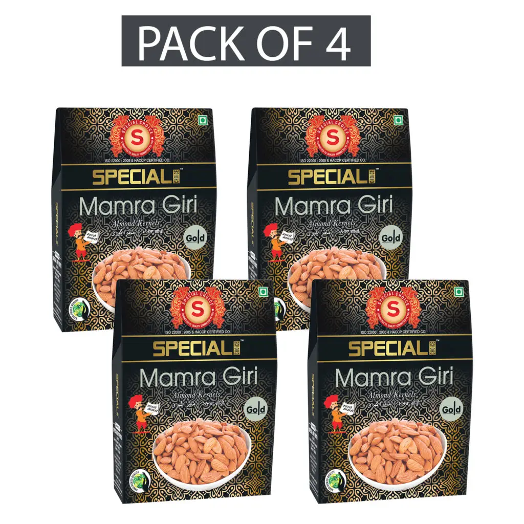 Special Choice Mamra Giri Gold (Almond Kernels) for Regulating Cholesterol Levels - Pack of 4 (1000 gm)