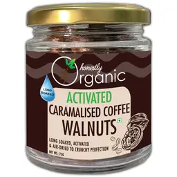 Honestly Organic Activated Caramelised Coffee Walnuts with Coconut Sugar, Ground Coffee for Promoting A Healthy Gut icon