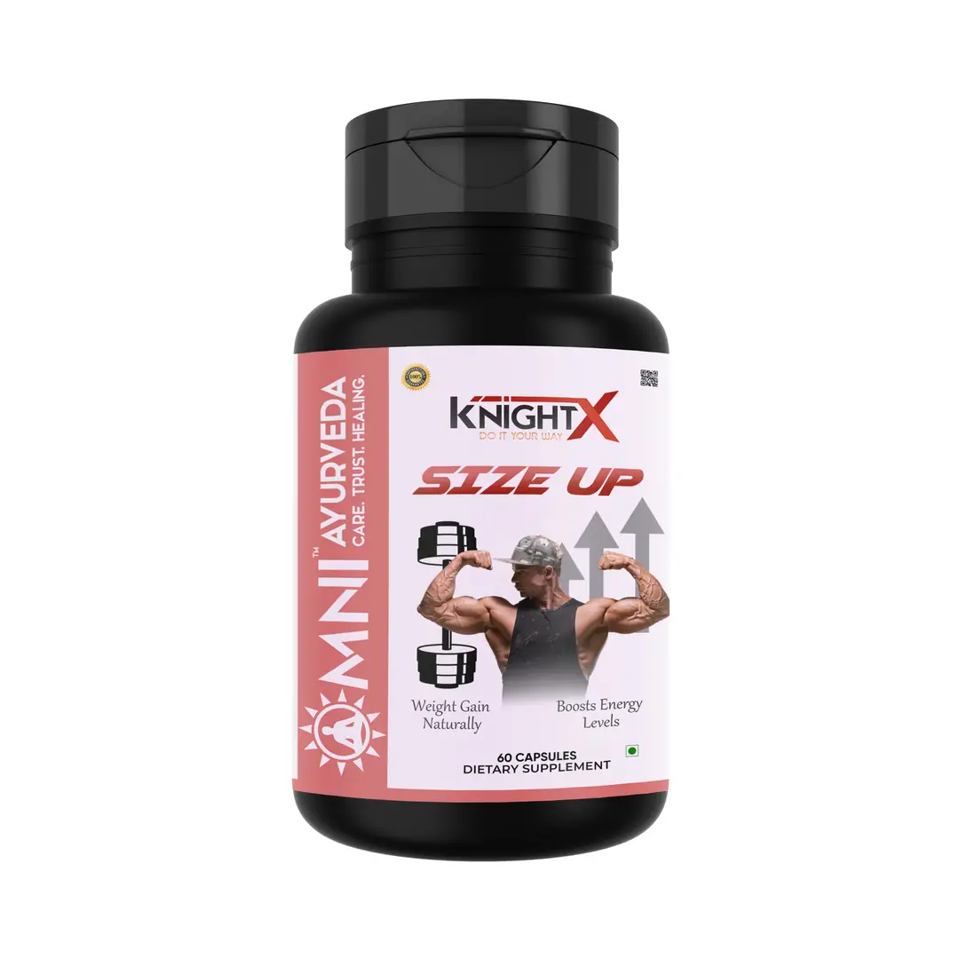 KnightX - Bulk Gainer - Increase Muscle Size, Muscle Mass Gain Formula - 60 Capsules - Pack of 1 (60 Capsules)