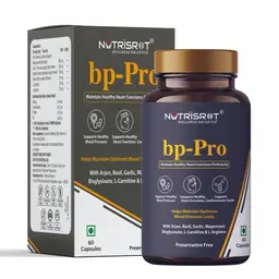 NUTRISROT̖ - bp-Pro Herbal Supplement - With Arjuna Bark, Basil Leaves and Garlic Powder - For Optimum Blood Pressure, Healthy Heart Function, Anxiety and Hypertension Relief icon