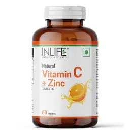 INLIFE - Natural Vitamin C Amla Extract With Zinc For Immunity & Skin Care - 60 Veg Tablets icon