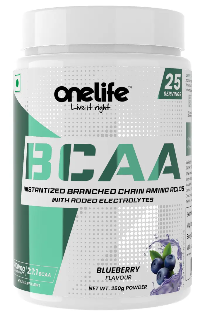 Onelife - BCAA During/Post Workout Supplement, 6000mg - Blue Berry
