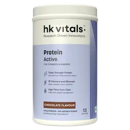 HealthKart - HK Vitals ProteinUp Active, All in one triple blend protein for Strength, Immunity, and Stress-Relief (Chocolate, 400 g / 0.88 lb)