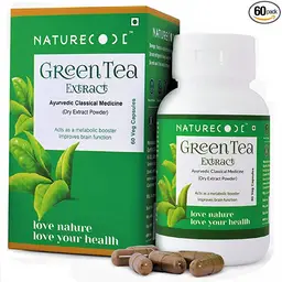 Nature Code Green Tea Enhances Body Metabolism. -60 Veg. Capsules icon