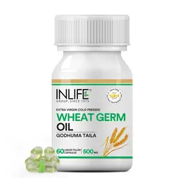 INLIFE - Wheat Germ Oil Supplement 500 mg - 60 Capsules