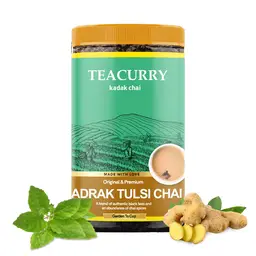 TEACURRY Adrak Tulsi Chai (100 Grams)- Premium Adrak Chai with Tulsi for Immunity icon