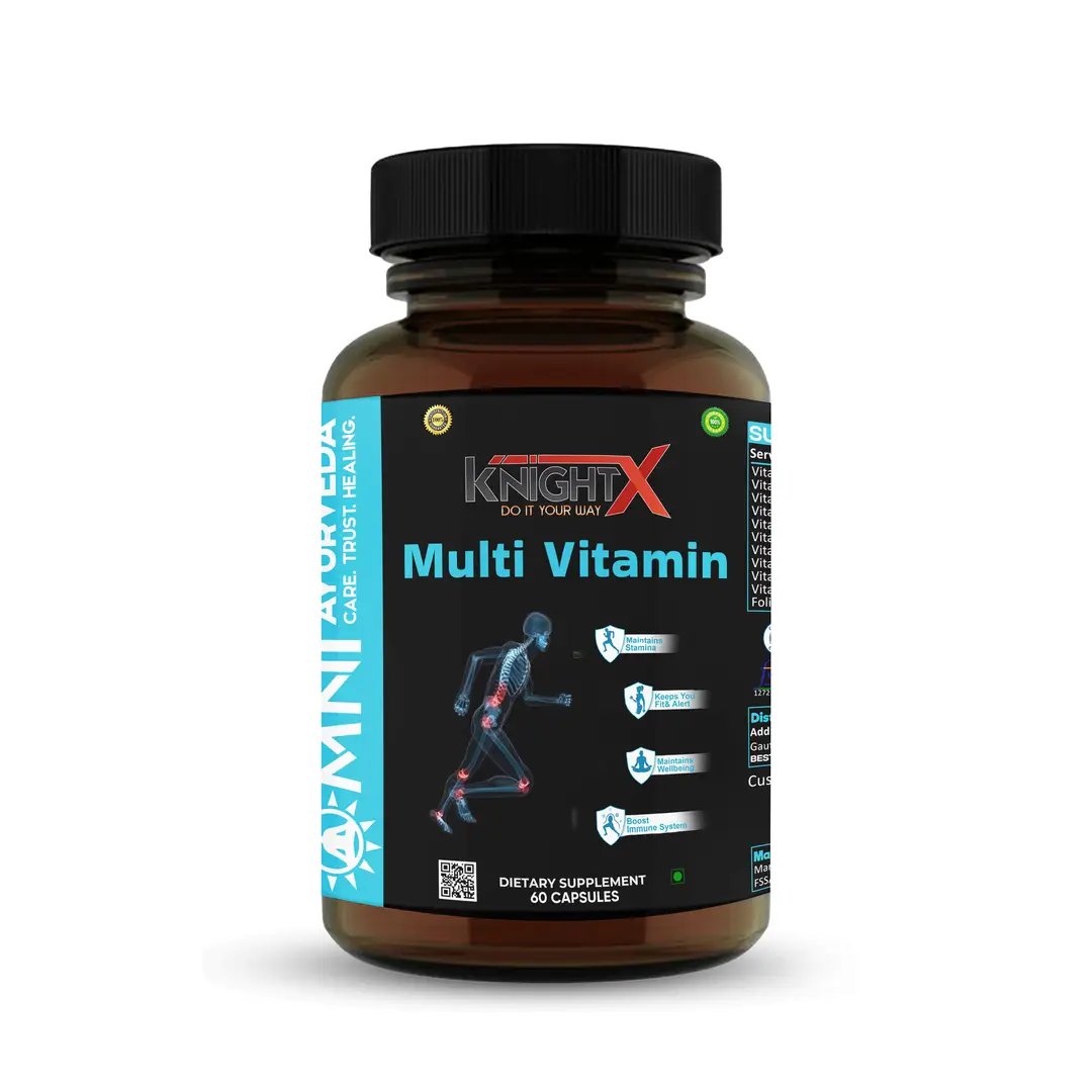 KnightX - Men's Multivitamin Capsules with Zinc and Magnesium 800mg - Boosts Immunity - 60 Capsules - Pack of 1 (60 Capsules)
