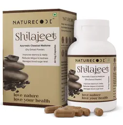 Nature Code Shilajeet Improves Stamina And Vitality-60 Veg. Capsules icon