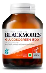 Blackmores - Glucosogreen 1500 | Maintains Joint Health | Support Healthy Joint Cartilage|Relieves Joint Inflammation & Joint Stiffness |1500Mg Vegan Glucosamine Sulfate | 90 Vanilla Flavor Tablets icon
