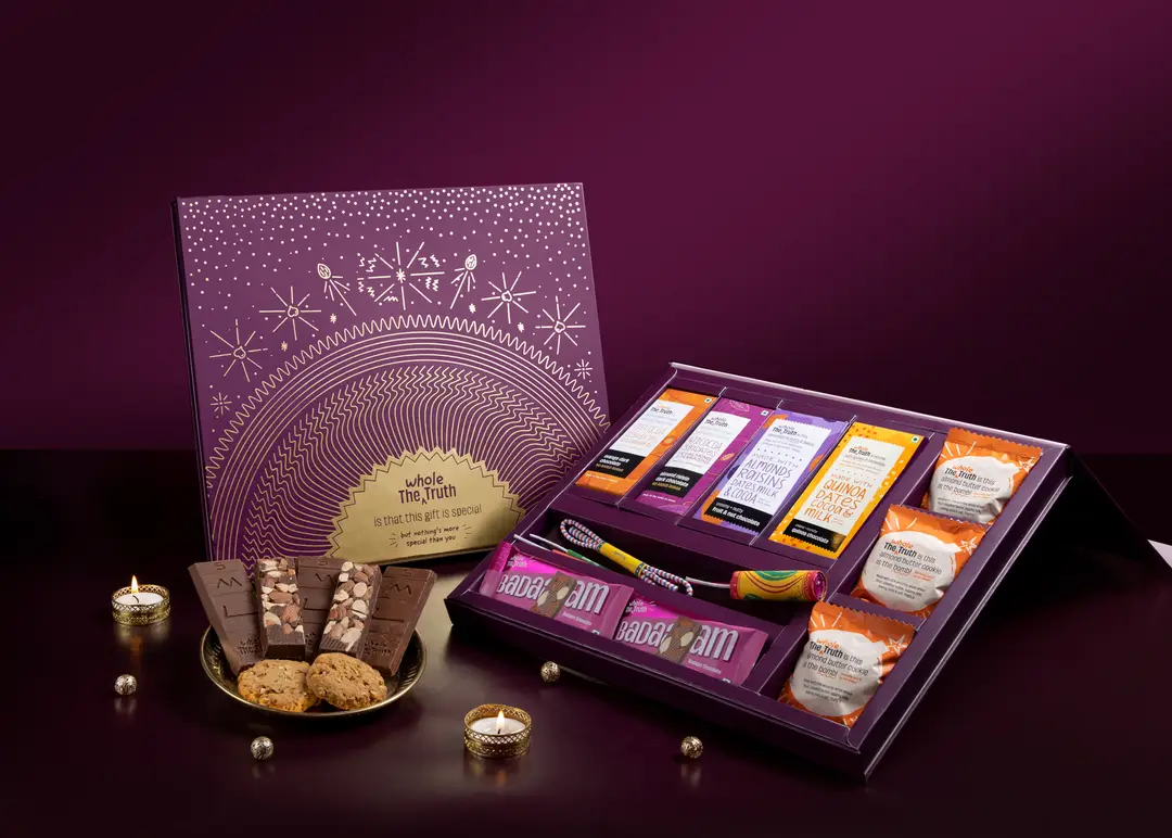 The Whole Truth Badi Gift box - Pack of 1 (9 Assorted Bars)