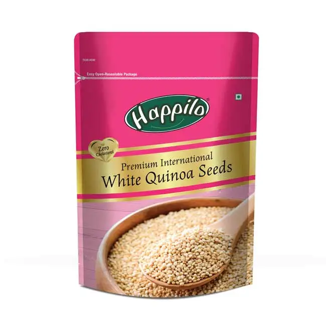 Happilo Premium Raw Gluten Free White Quinoa Seeds - Pack of 1(500 gm)