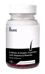ForMen Biotin 10,000mcg Tablets for Hair Growth - Helps to improve hair health and reduces hair thinning icon