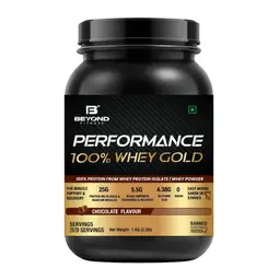 Beyond Fitness Performance 100% Whey Gold with BCAA,Essential Amino Acids for Muscle Strength and Recovery icon
