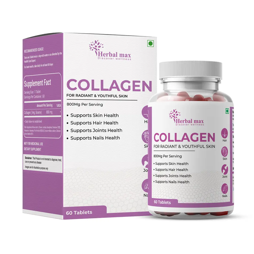 Herbal max Collagen 800Mg Tablets