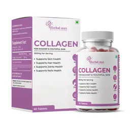 Herbal max - Collagen 800Mg - Boost Skin Repair & Regeneration for Youthful & Radiant Skin - 60 Tablets icon