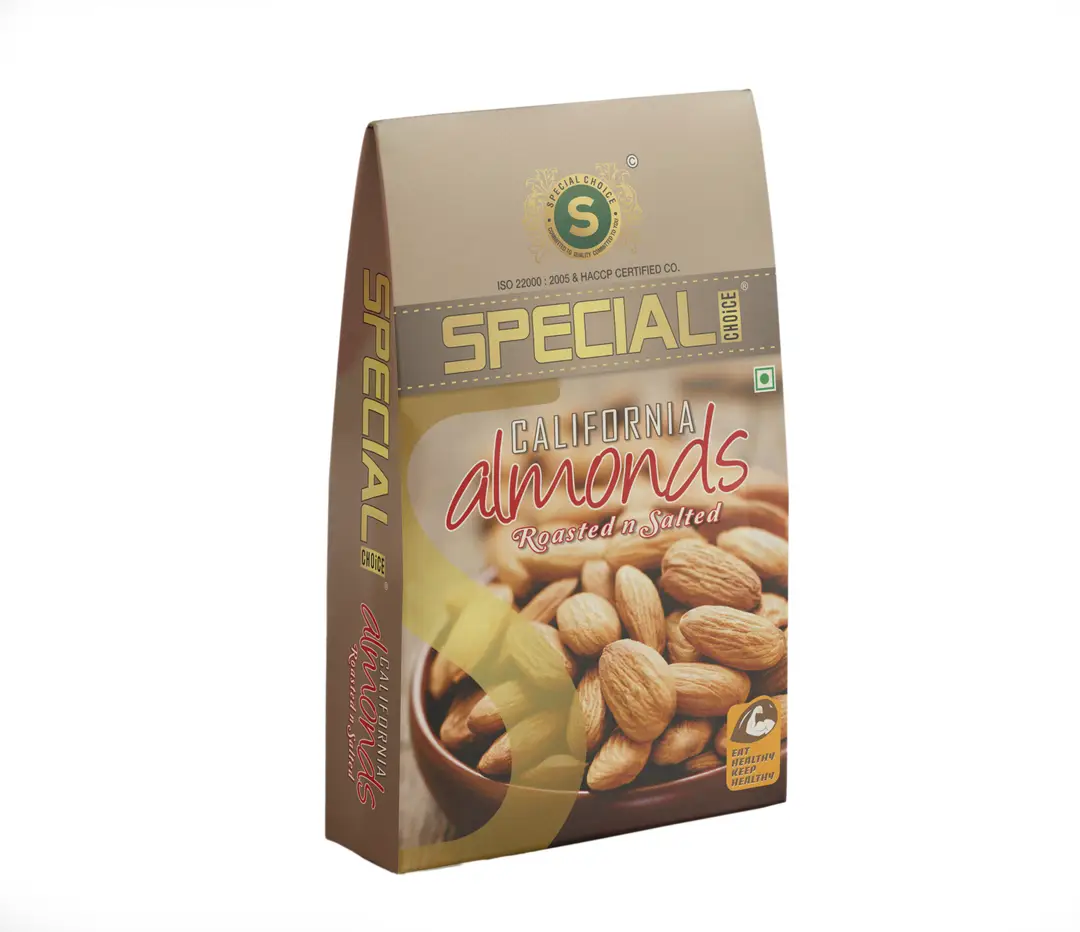 Special Choice California Almonds Roasted And Salted Vacuum for Improving Gut Health - Pack of 1 (250 gm)