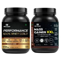 Beyond Fitness Super Gain Gold Combo (100% Whey Gold Protein and Mass Gainer XXL ) Combo icon