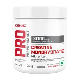 GNC Pro Performance Creatine Monohydrate | Boosts Athletic Performance | Micronized & Instantized | Fuels Muscles | Provides Energy Support for Heavy Workout icon