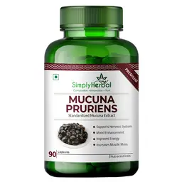 Simply Herbal Mucuna Pruriens with Kapikachhu Extract, Black Kaunch Beej Dopamine for Brain, Nervous and Immune System  icon