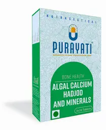 Purayati Bone Health Calcium Hadjod and Minerals | Facilitate the healthy maintenance of bones | 60 Tablets icon