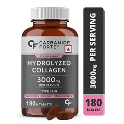 Carbamide Forte Hydrolyzed Collagen Peptides 3000mg with Type 1 and 3 Collagen Powder for Bone and Joint Support icon
