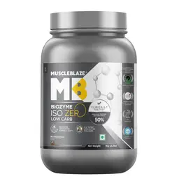 MuscleBlaze Biozyme Iso Zero, Low Carb Whey Protein Isolate with USA Patent for Lean Muscle Mass icon