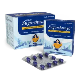 Torque - Sugarshunya Capsule - with Karela, Ashwagandha And Neem - for Controlling Diabetes Naturally   icon