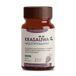 Krasaliwa - Multivitamin and Minerals - with Grape Seed Extract, Biotin, Zinc - for Overall Wellbeing icon