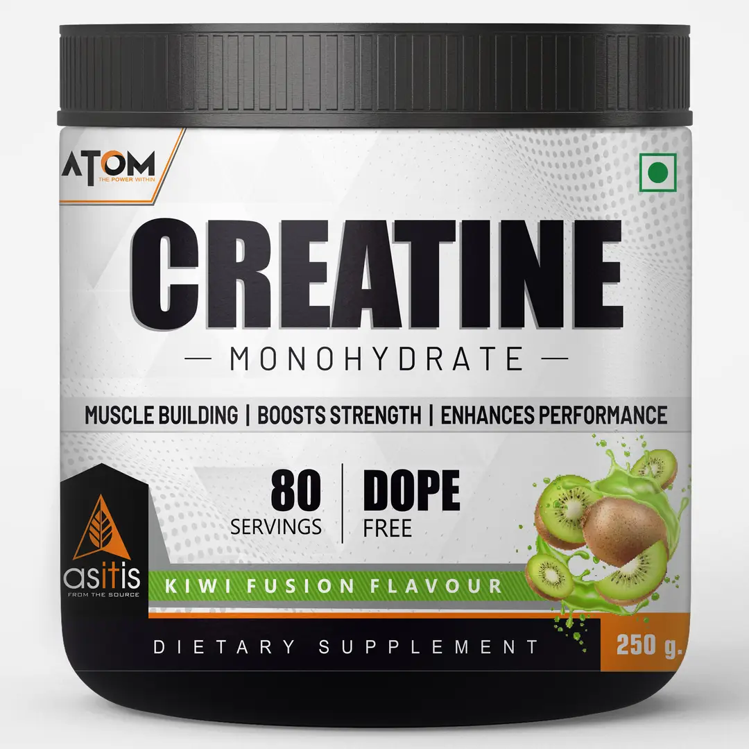 AS-IT-IS ATOM Creatine Monohydrate for Increased Strength And Powerful Pumps - Kiwi Fusion