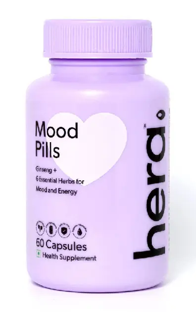 Hera - Mood Pills with essential nutrients for mood, energy and performance - Pack of 1 (60 Capsules)