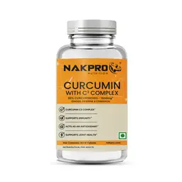 Nakpro Curcumin with Piperine & 95% Curcuminoids for Immunity and Joint Health